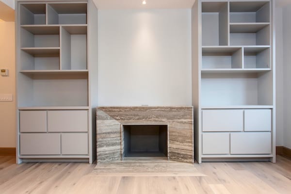 stone fireplace surround