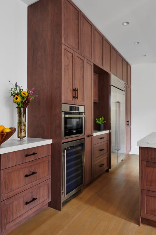 living room with a reclaimed wood ceiling