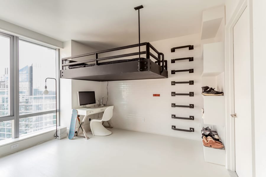 living room with a reclaimed wood ceiling