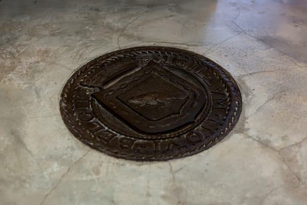 living room with a reclaimed wood ceiling